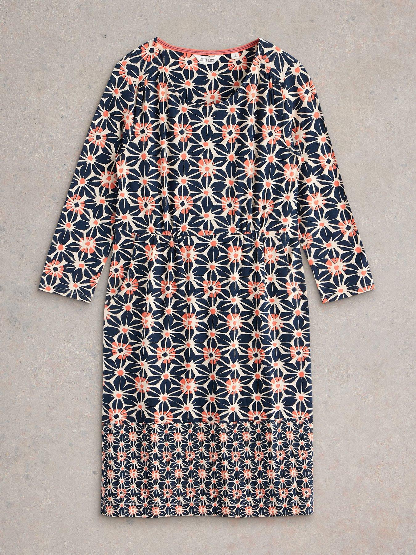  image of white-stuff-tallie-jersey-dress-navy