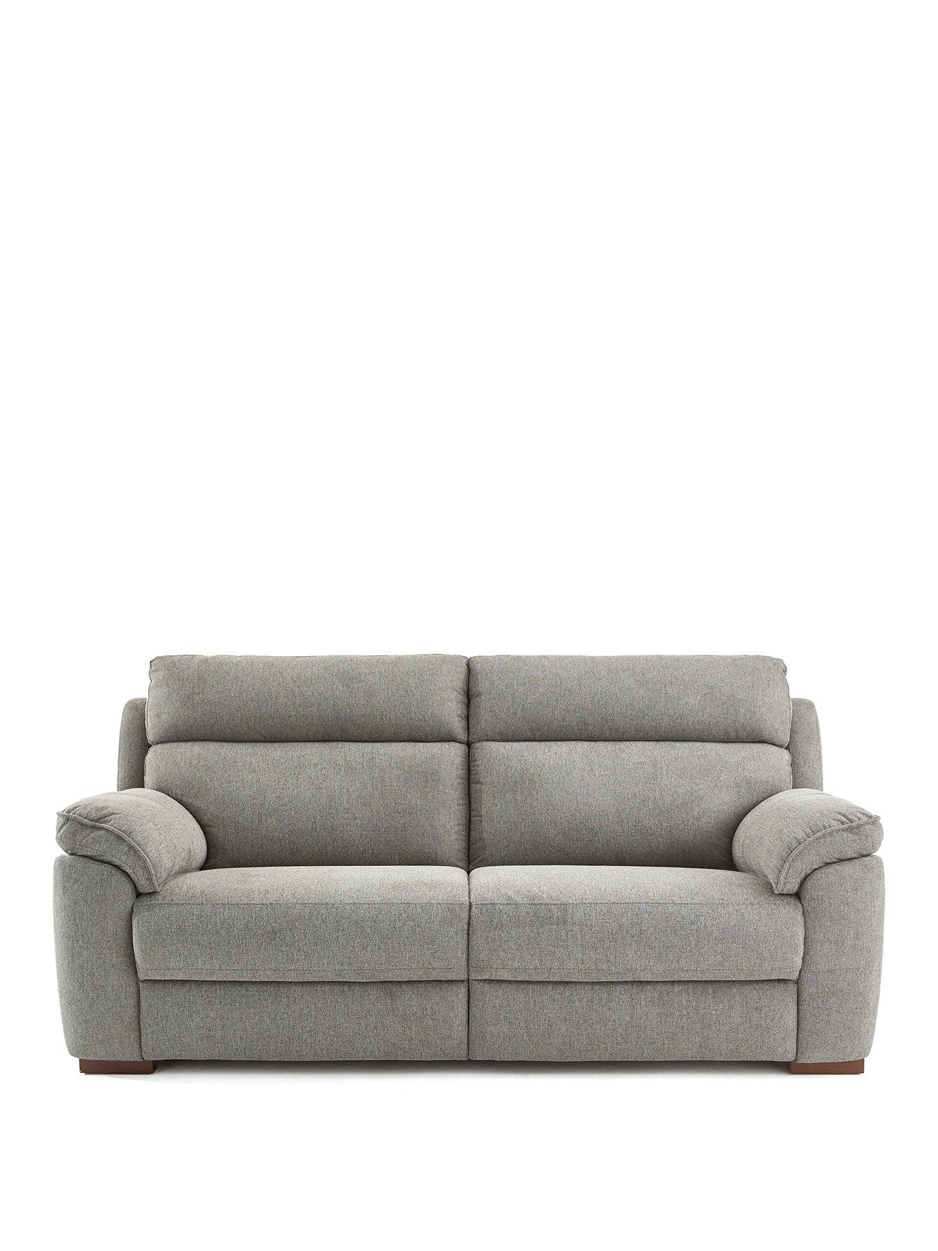  image of the-very-collection-sander-3-seater-fabric-sofa