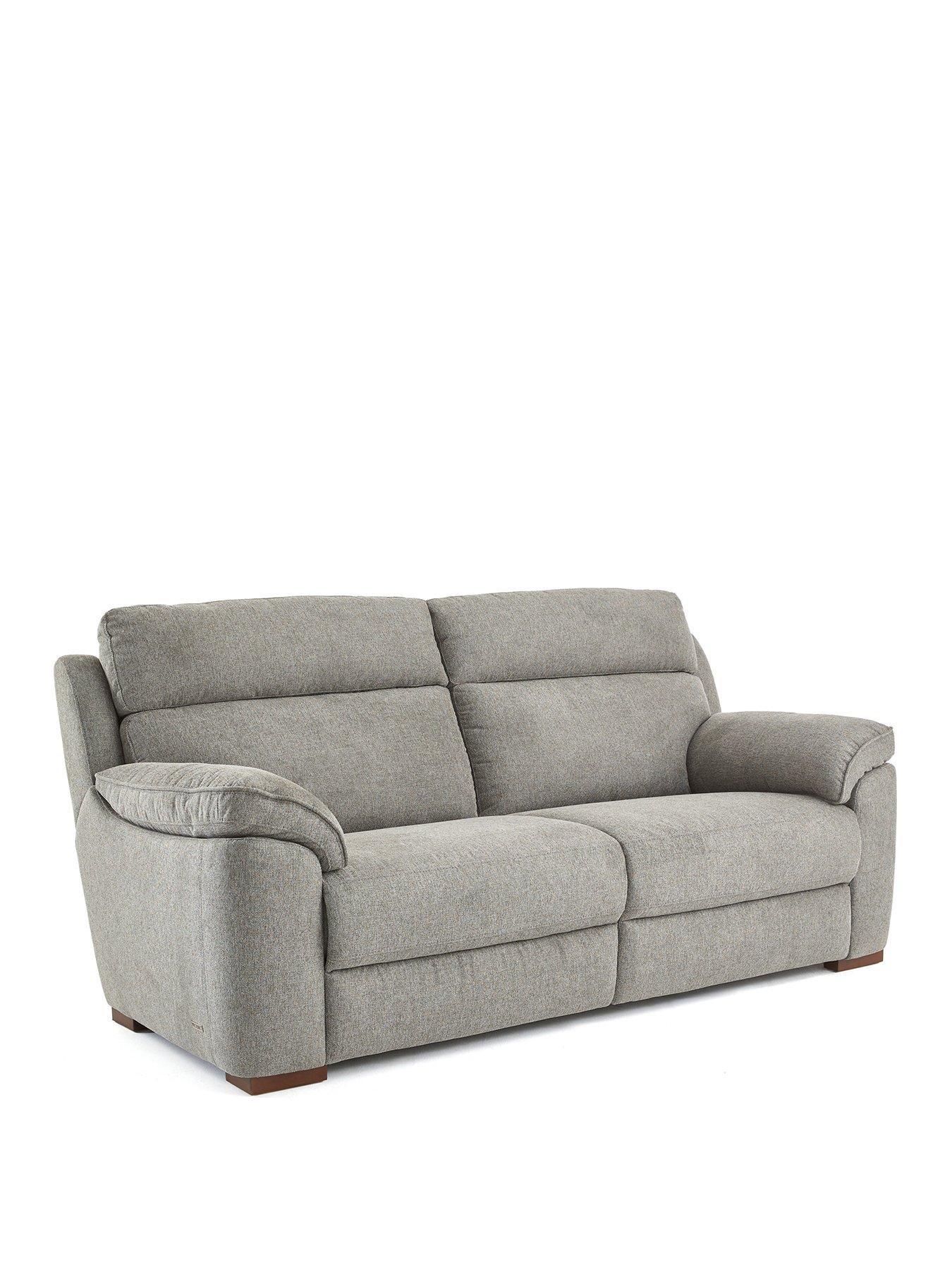  image of the-very-collection-sander-3-seater-fabric-sofa
