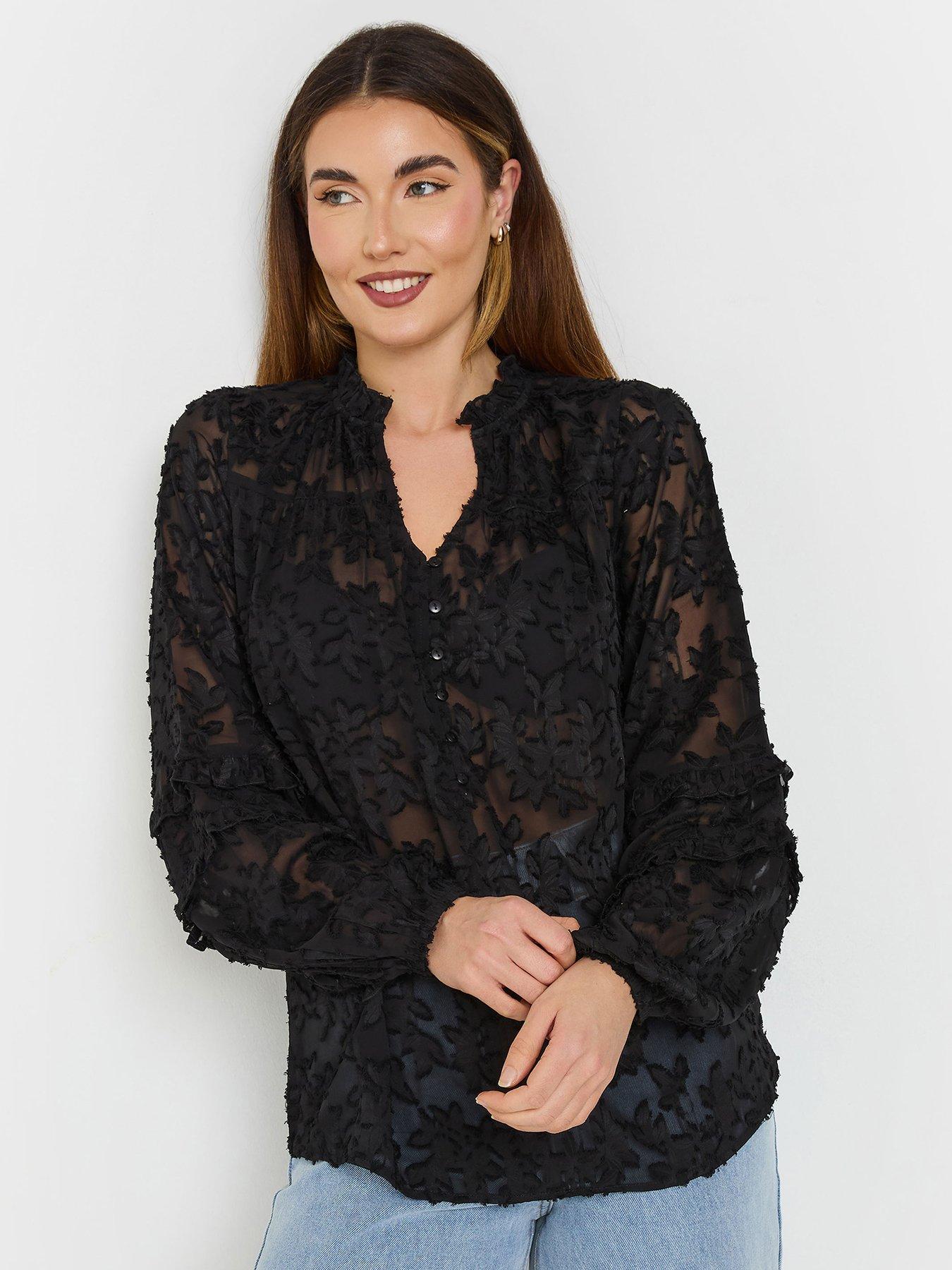 undefined Tall Floral Jacquard Blouse