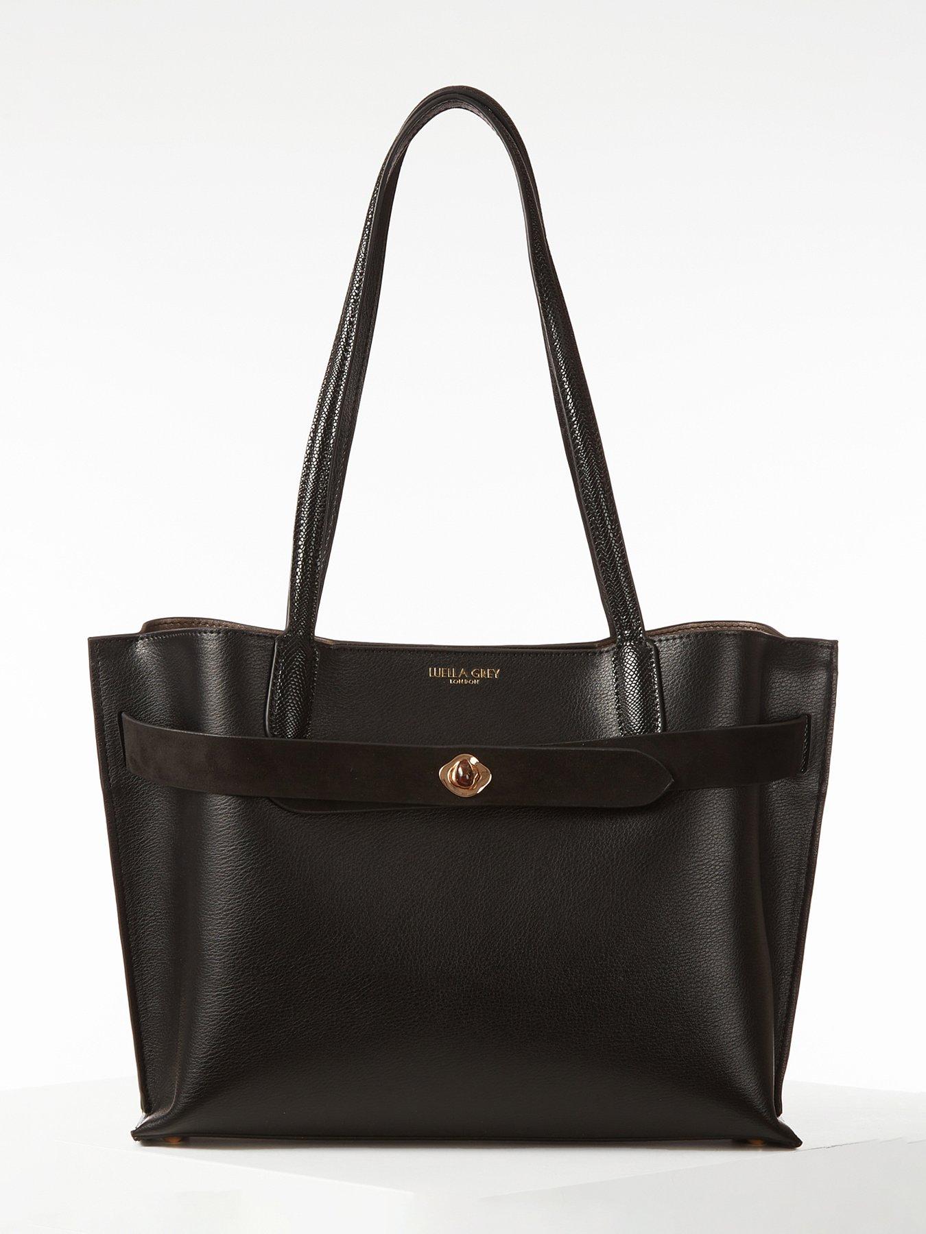 Luella Grey Oriana Black Laptop Tote - Black