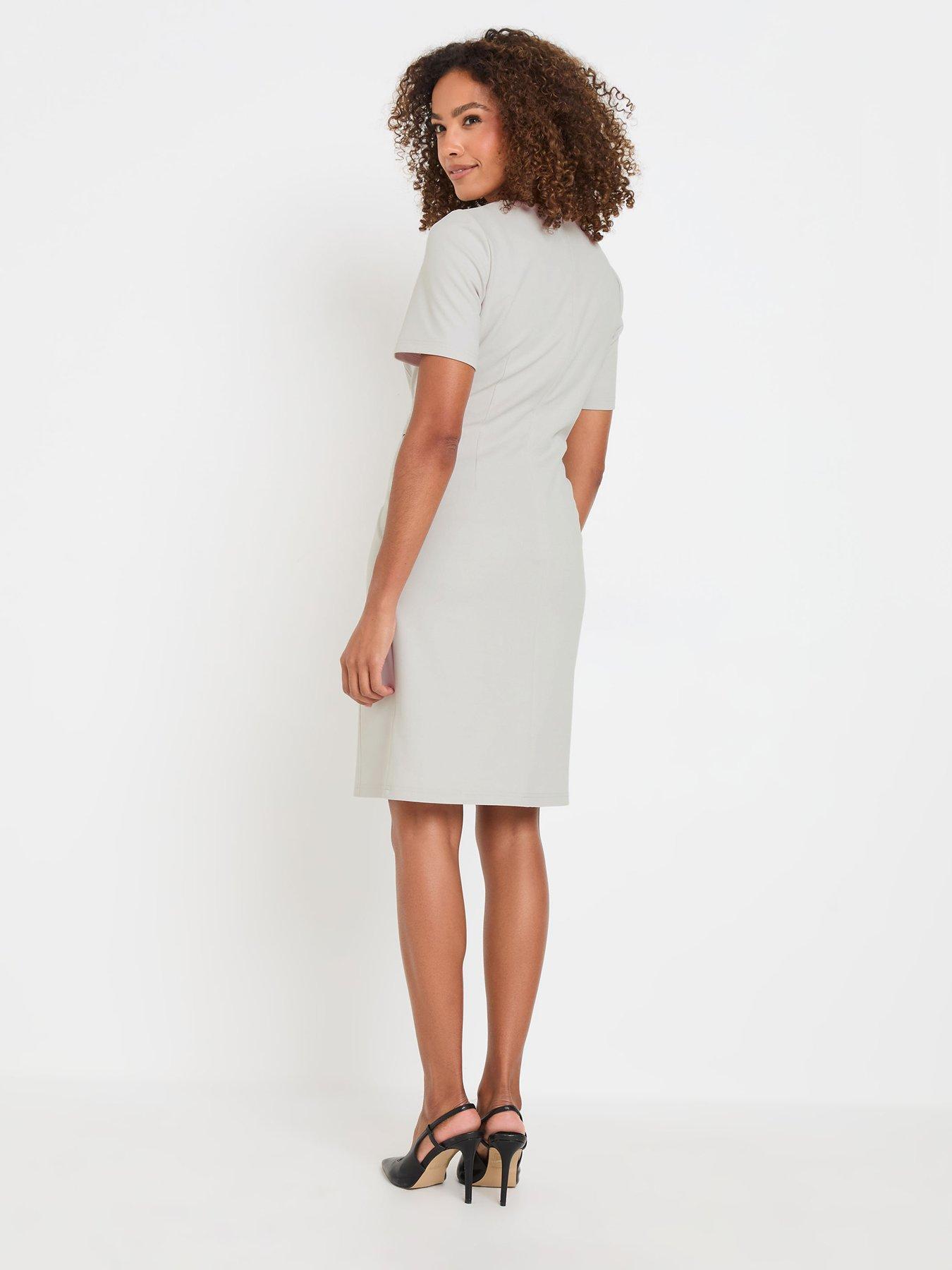  image of mco-tailored-midi-dress-silver