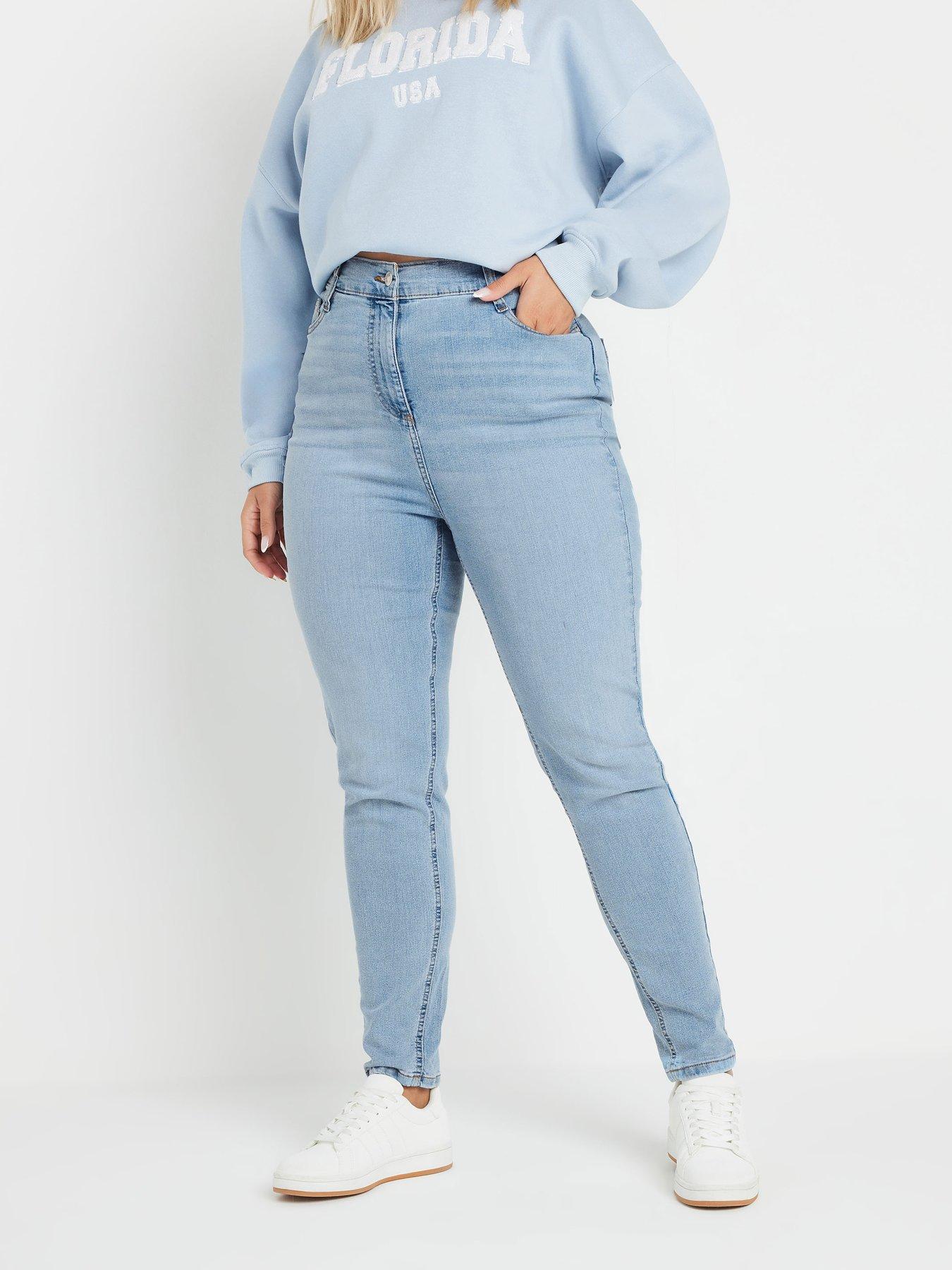 undefined Curve Ava Bleach Jean - Blue