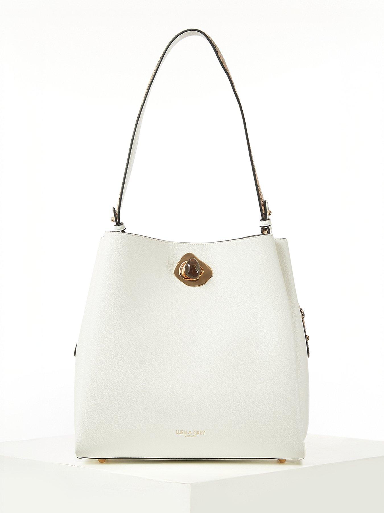 Luella Grey Henri White Hobo Tote - White