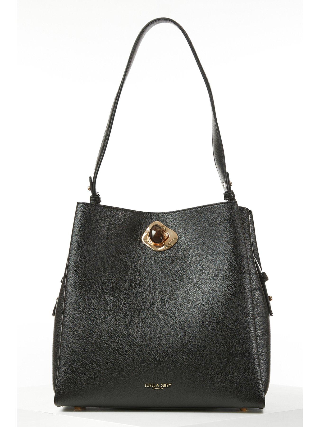 image of luella-grey-henri-black-hobo-tote-black