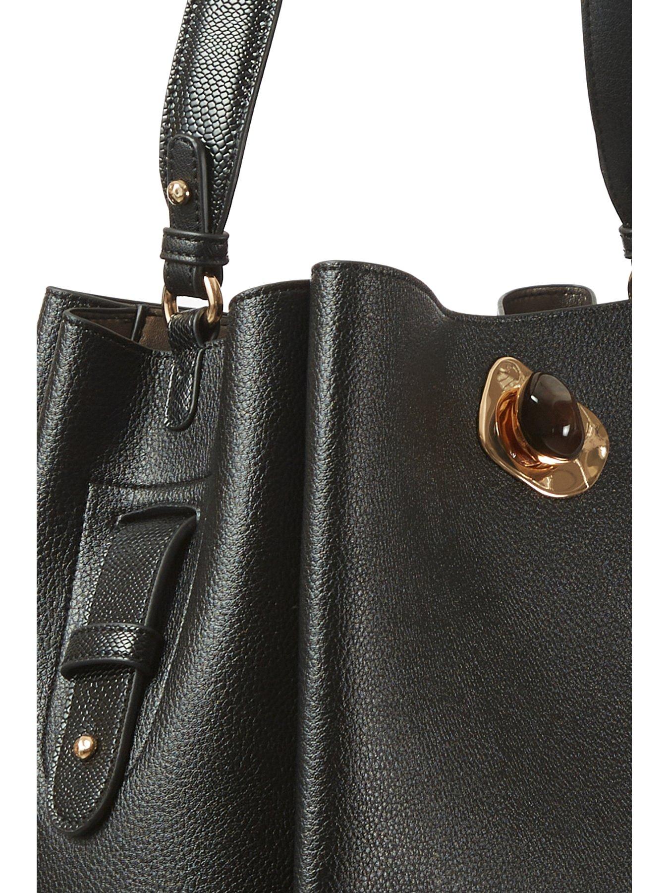  image of luella-grey-henri-black-hobo-tote-black