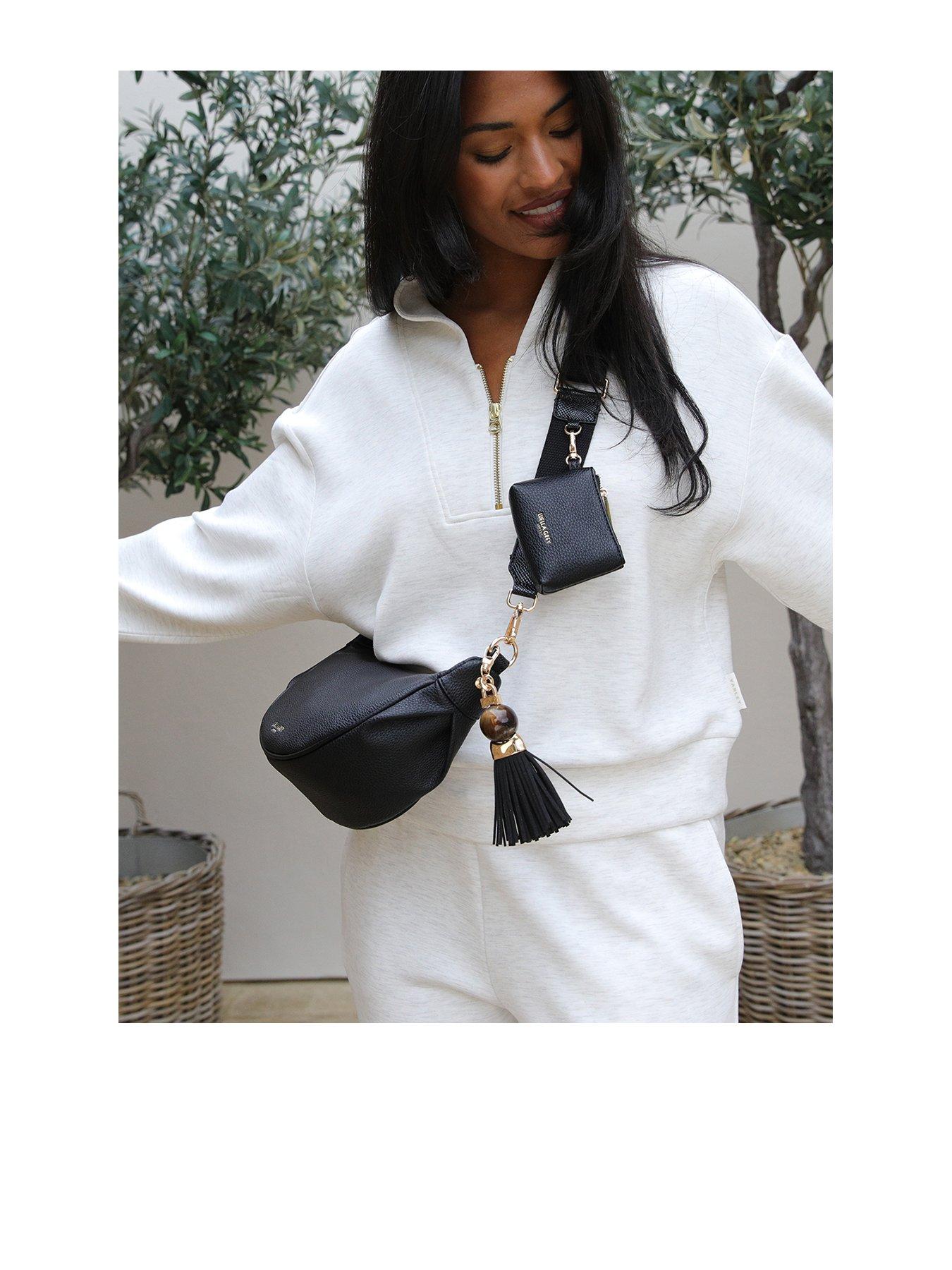 image of luella-grey-lauren-black-sling-bag-black