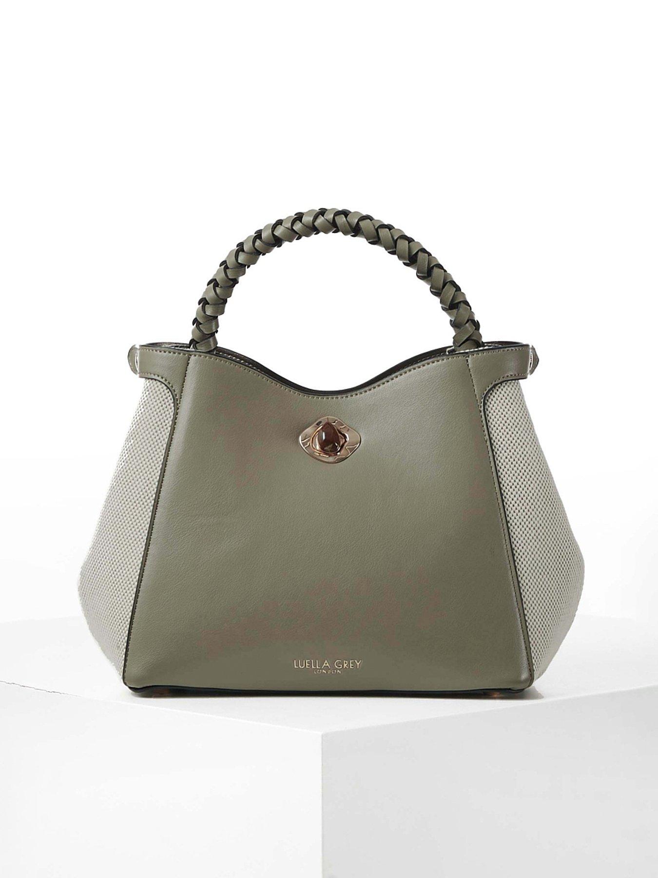 Image 1 of 5 of Luella Grey Kate Sage Woven Handle Crossbody - Sage