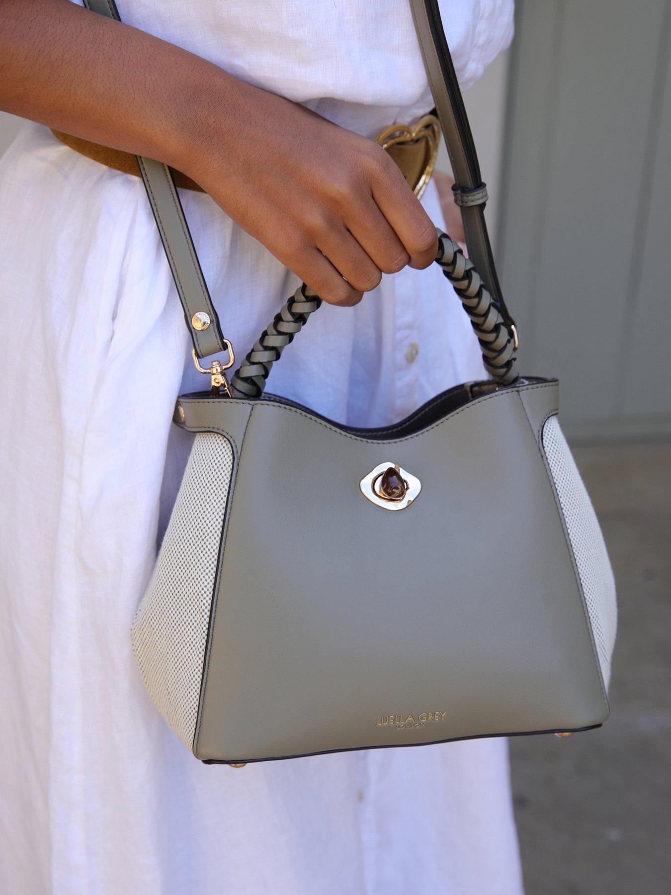 Image 4 of 5 of Luella Grey Kate Sage Woven Handle Crossbody - Sage