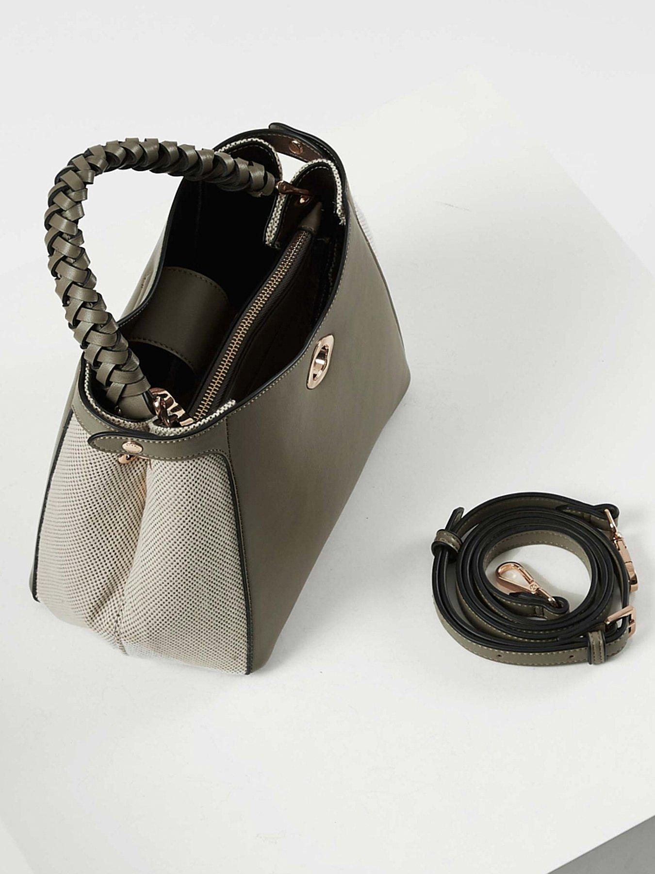 Image 5 of 5 of Luella Grey Kate Sage Woven Handle Crossbody - Sage