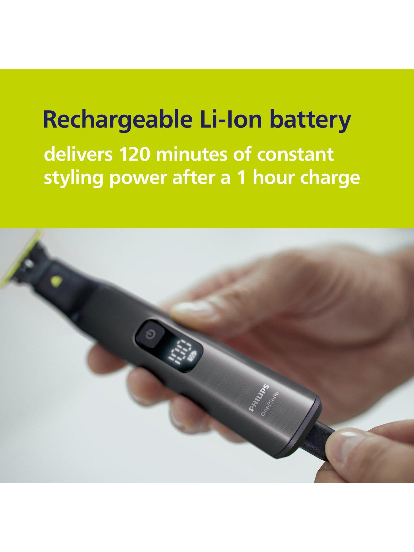 Image 6 of 6 of Philips OneBlade Pro 360 for Face &amp; Body with 20-in-1 Adjustable Comb, Travel Pouch &amp; extra 360 blade - Trim, Edge, Shave, QP6552/30