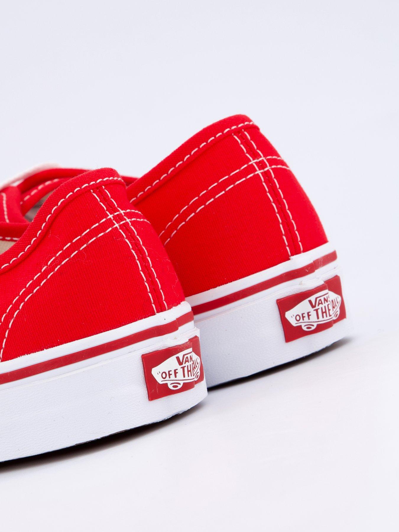  image of vans-womens-authentic-trainers-redwhite