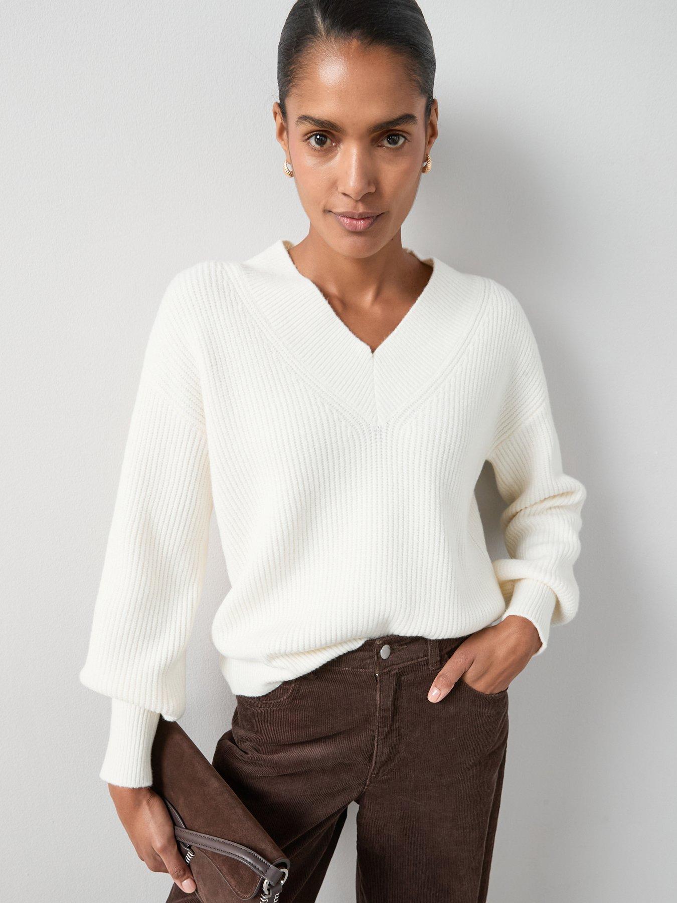 the-very-collection-cosy-yarn-v-neck-jumper-with-wool-cream