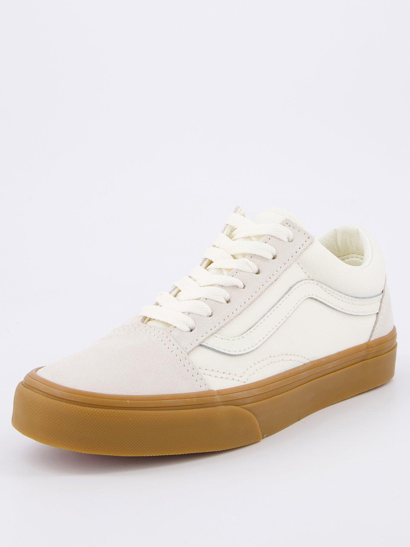  image of vans-womens-old-skool-trainers-white