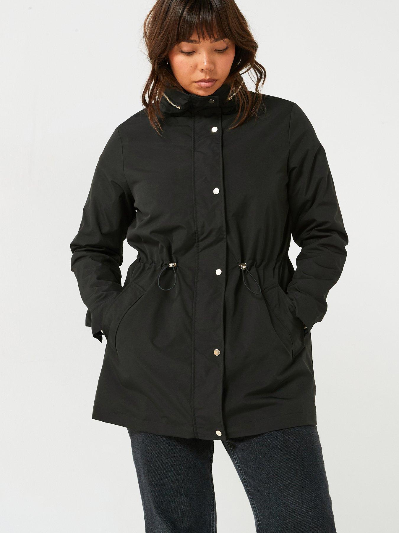 The Very Collection Curve Showerproof Hooded Rain Coat