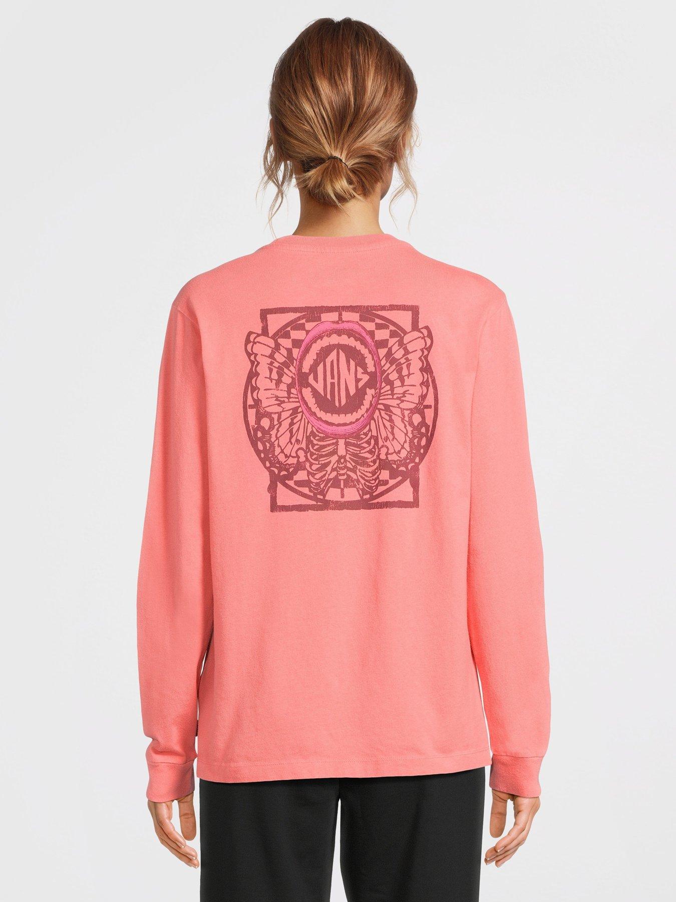 stillFront image of vans-womens-ethereal-bff-long-sleeve-tee-pink