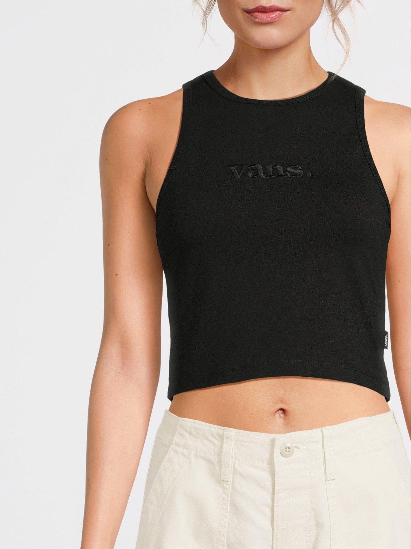  image of vans-womens-essential-racer-tank-black