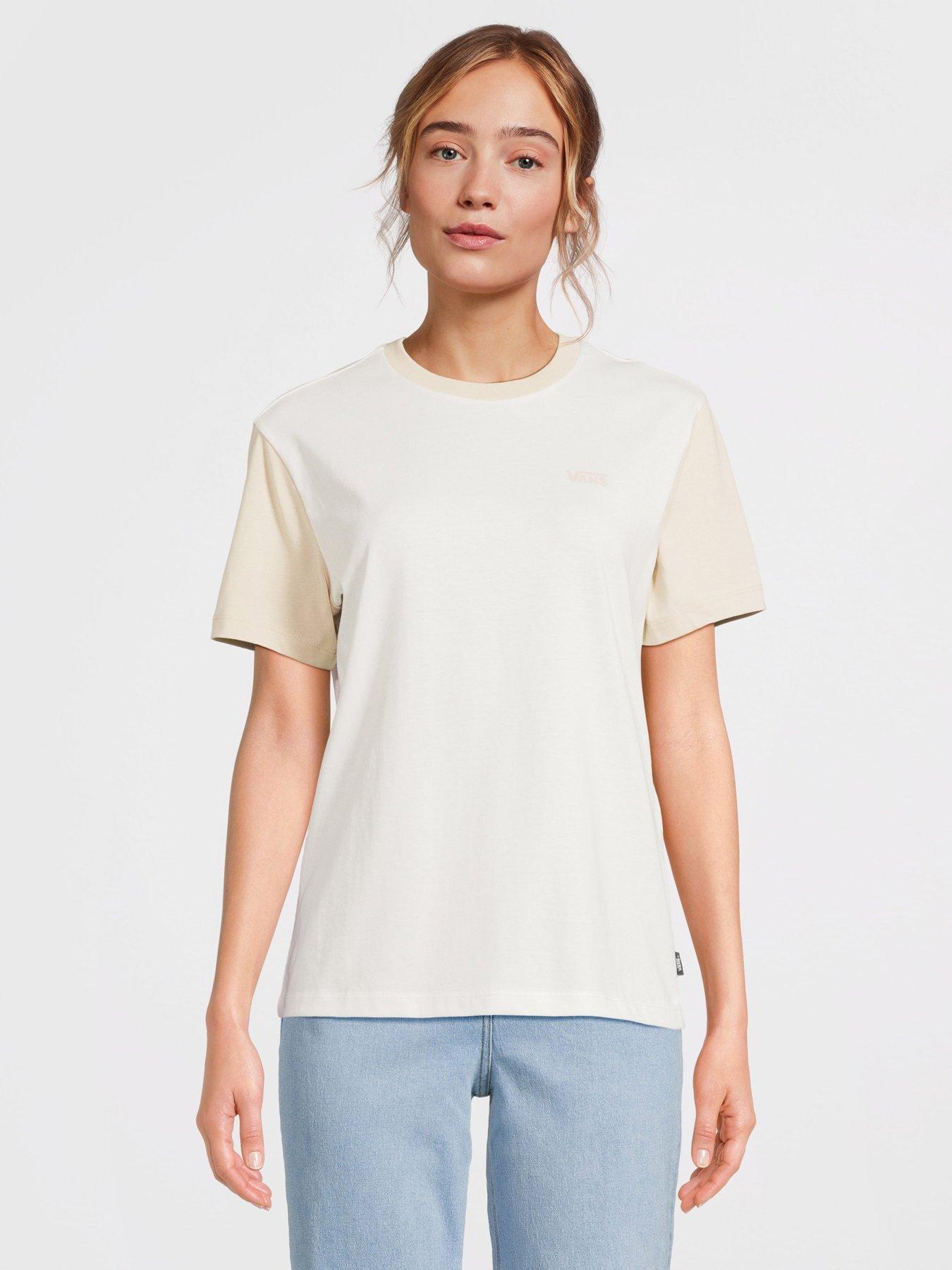 undefined Women's Colorblock Bff Tee - Cream