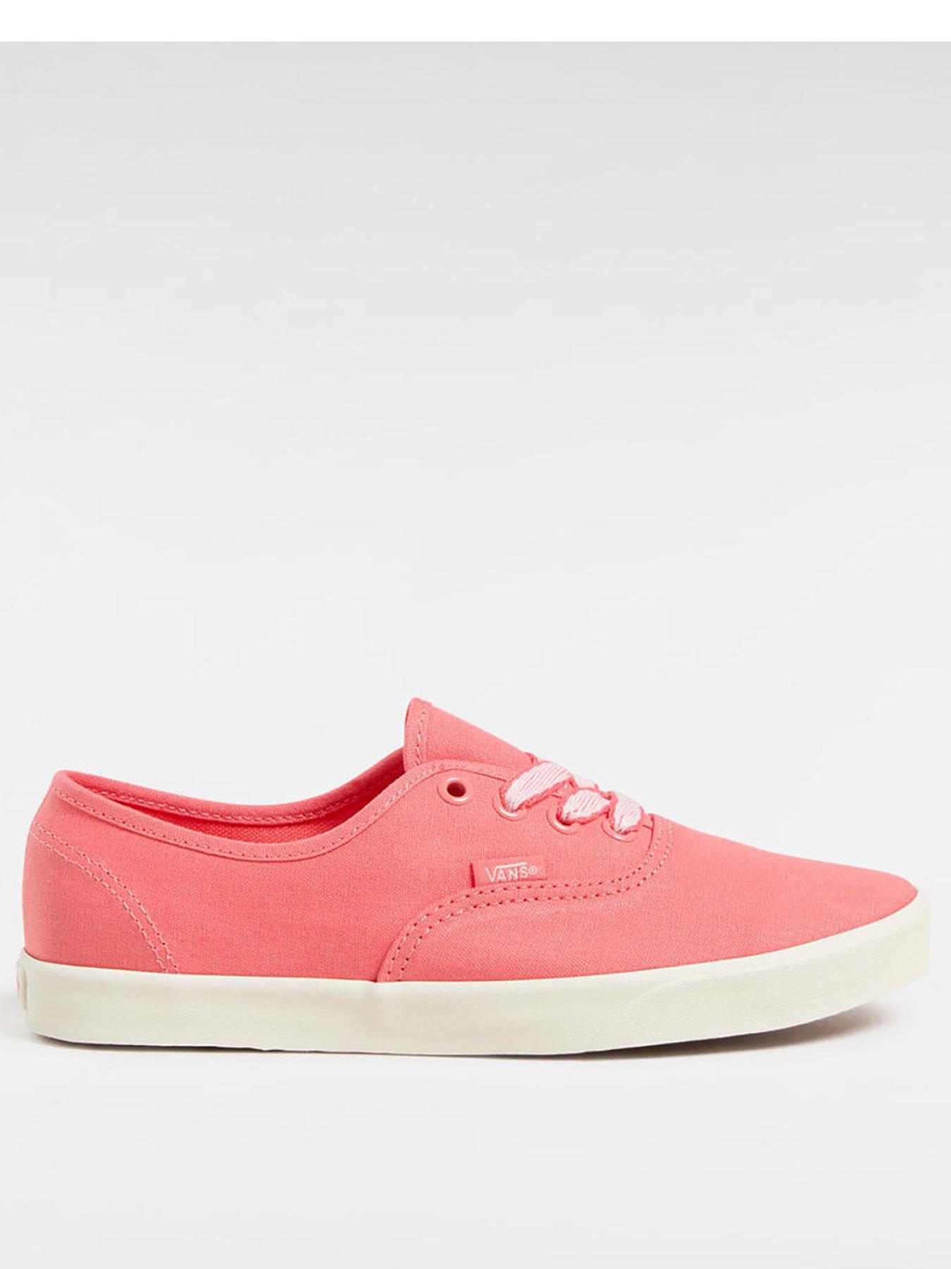  image of vans-womens-authentic-lowpro-trainers-pinkwhite