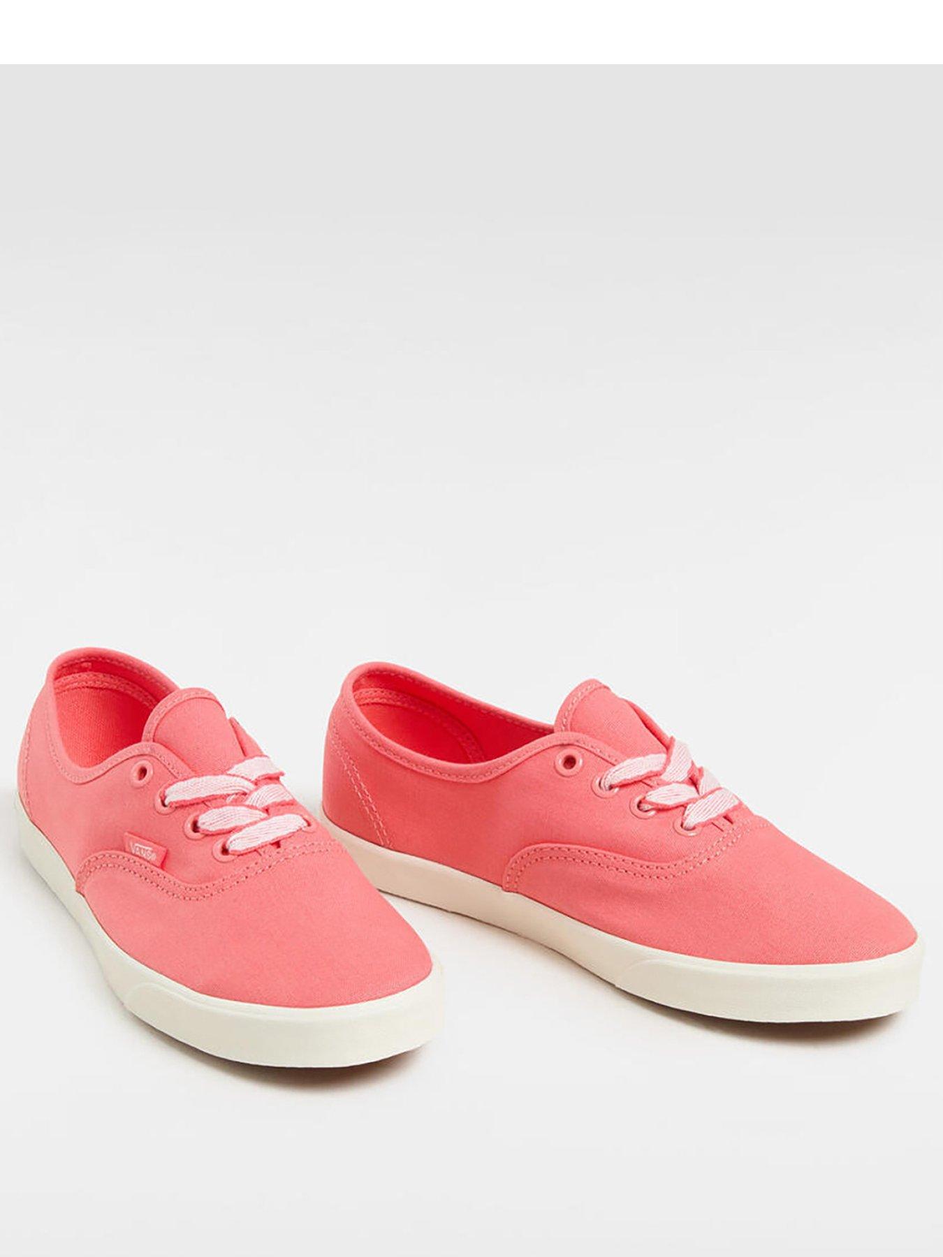  image of vans-womens-authentic-lowpro-trainers-pinkwhite