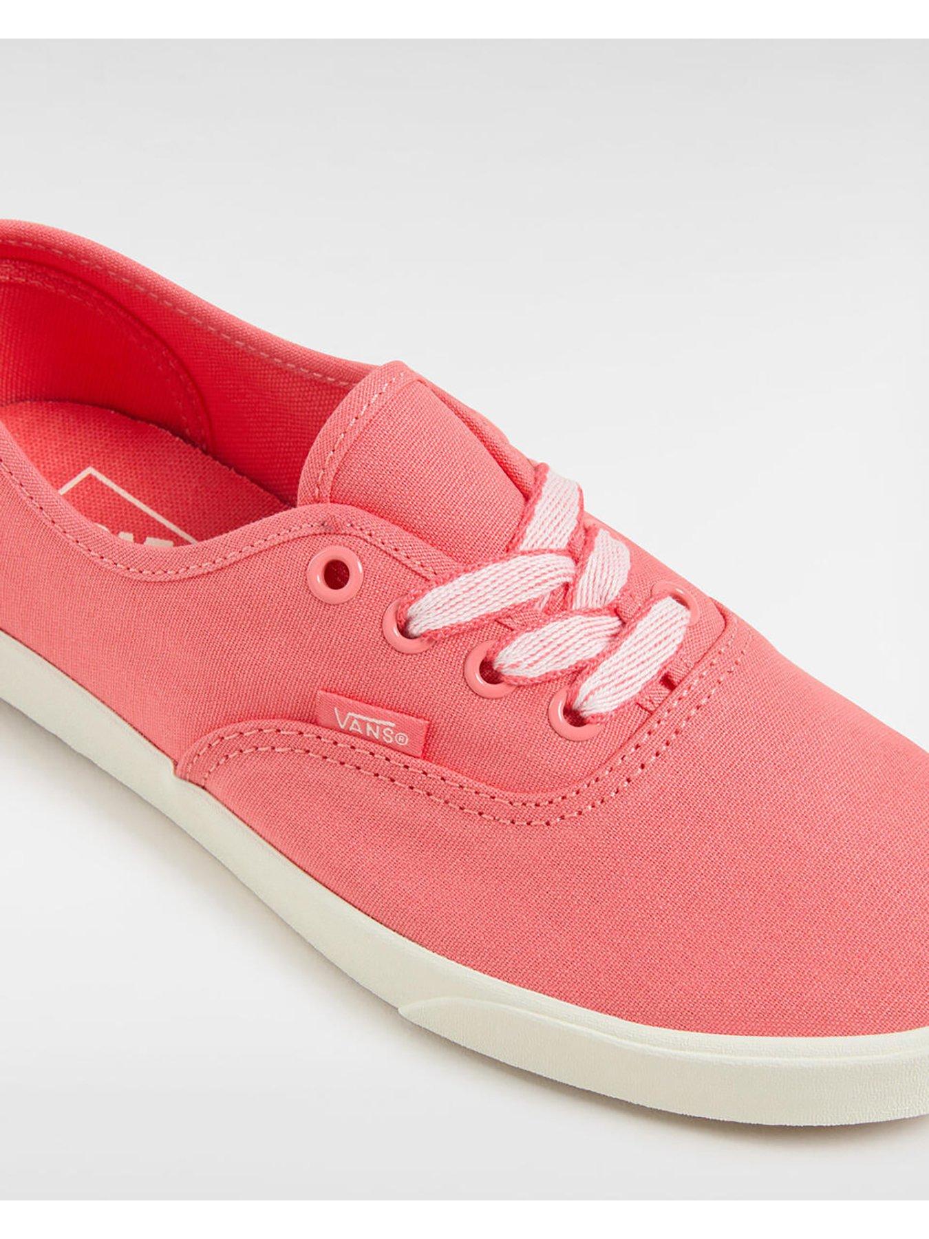  image of vans-womens-authentic-lowpro-trainers-pinkwhite