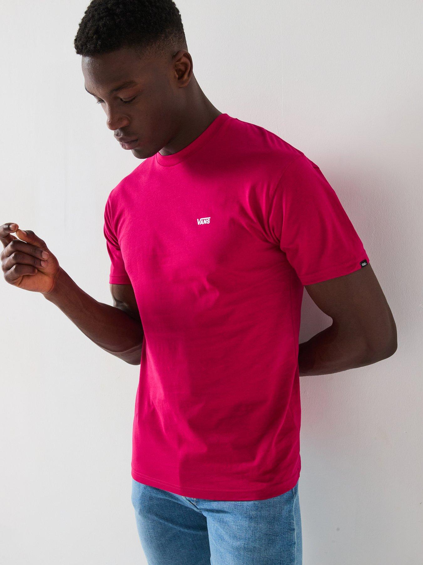 Vans Mens Left Chest Logo T-shirt - Red