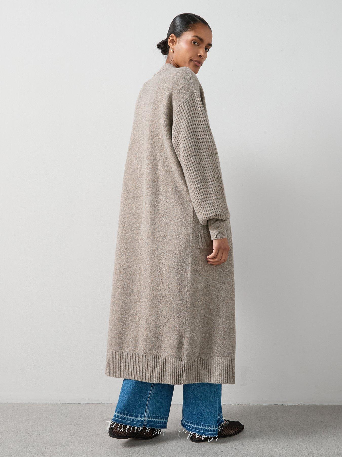 Image 2 of 6 of The Very Collection Edge To Edge Maxi Cardigan - Natural