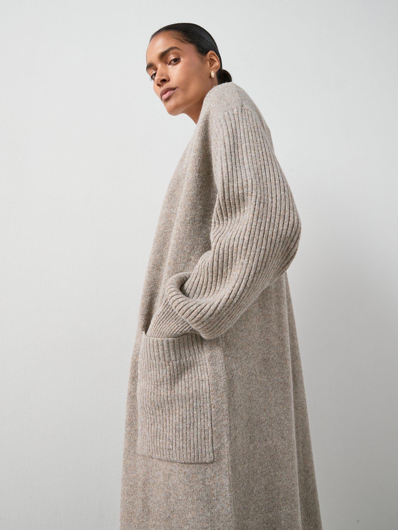 Image 5 of 6 of The Very Collection Edge To Edge Maxi Cardigan - Natural