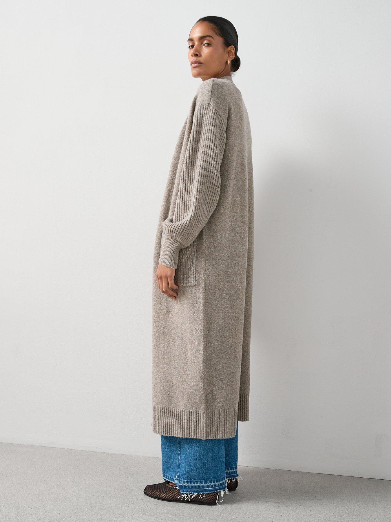 Image 6 of 6 of The Very Collection Edge To Edge Maxi Cardigan - Natural