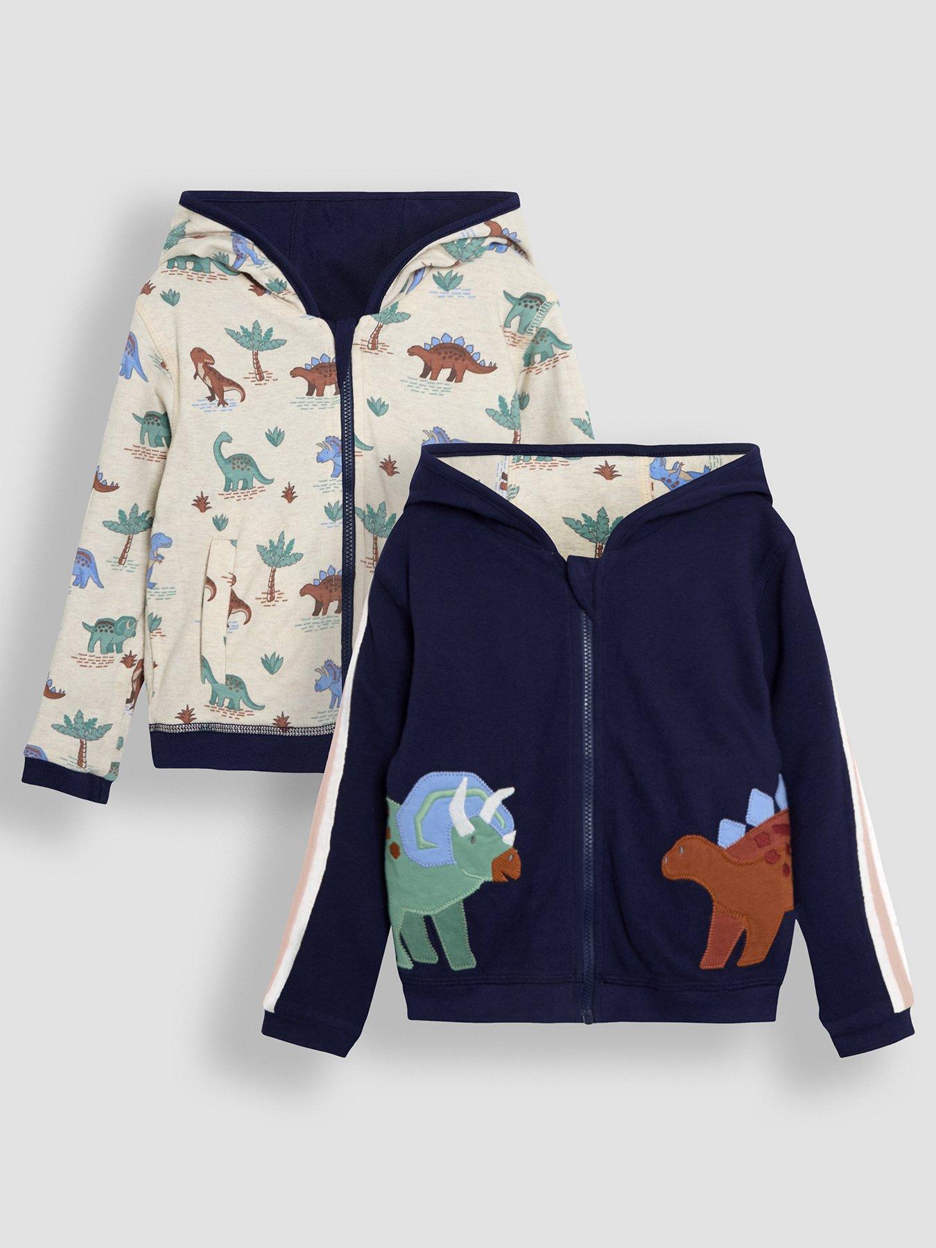 jojo-maman-bebe-boys-dino-applique-reversible-textured-hoodie-navy