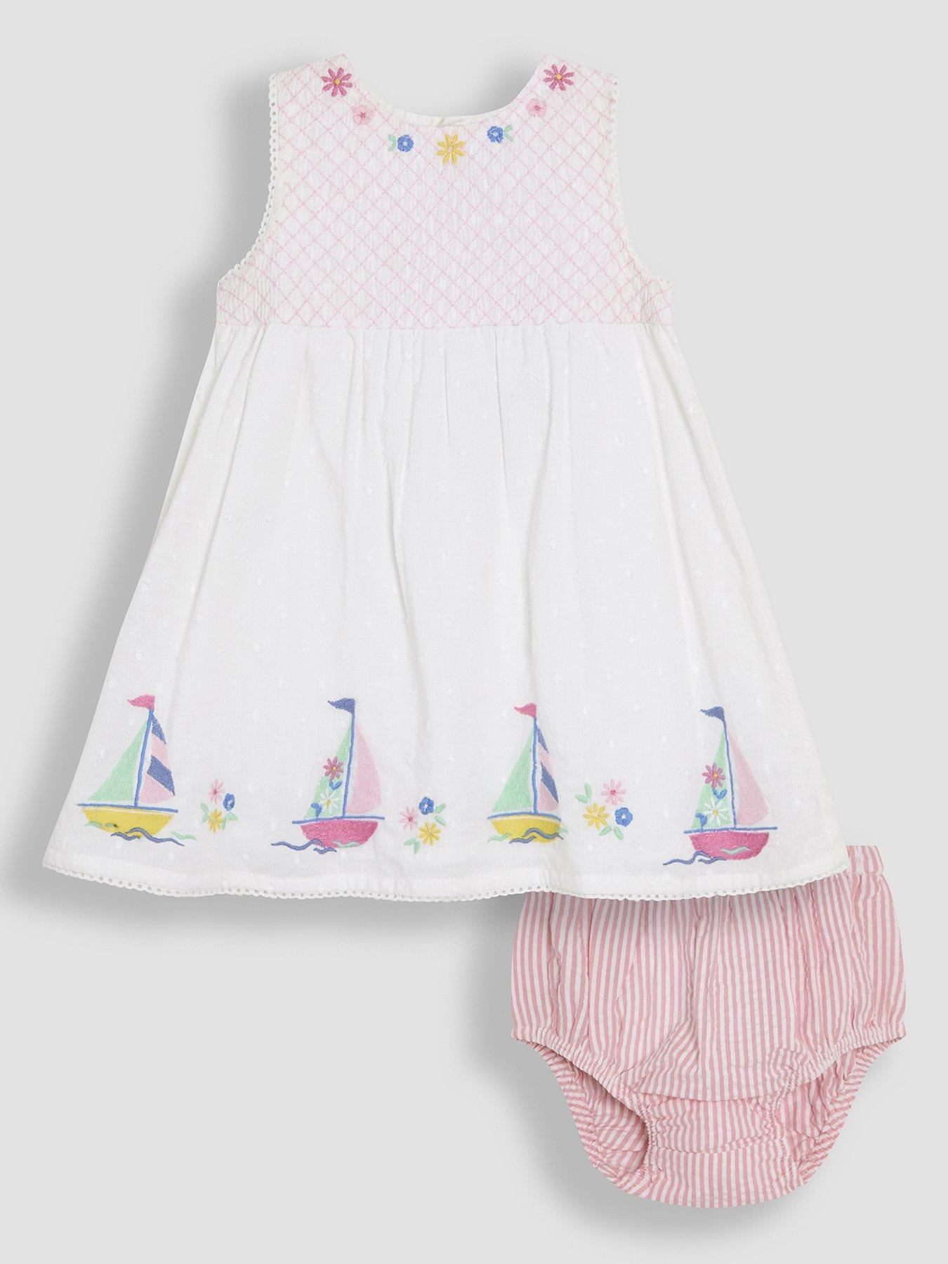  image of jojo-maman-bebe-baby-girls-boat-applique-baby-dress-white