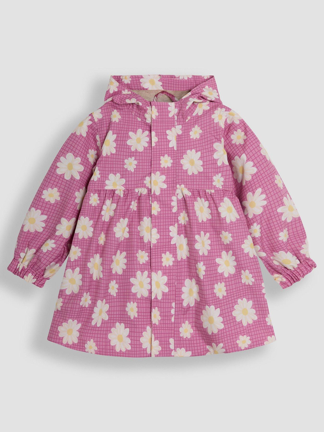 jojo-maman-bebe-girls-daisy-gathered-waterproof-jacket-pink