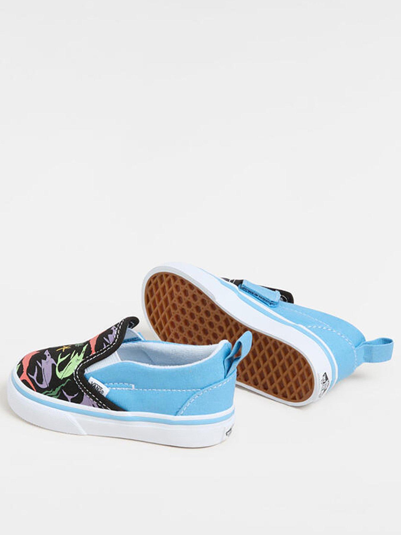  image of vans-toddler-slip-on-v-trainers-blue