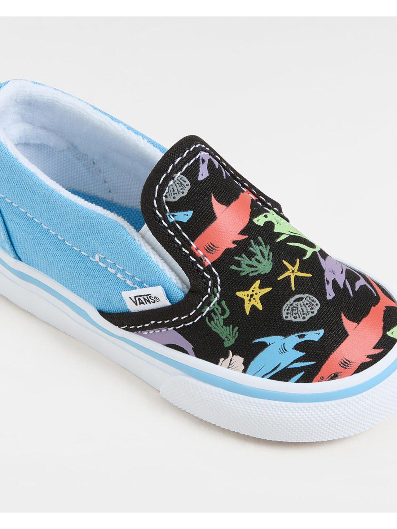  image of vans-toddler-slip-on-v-trainers-blue