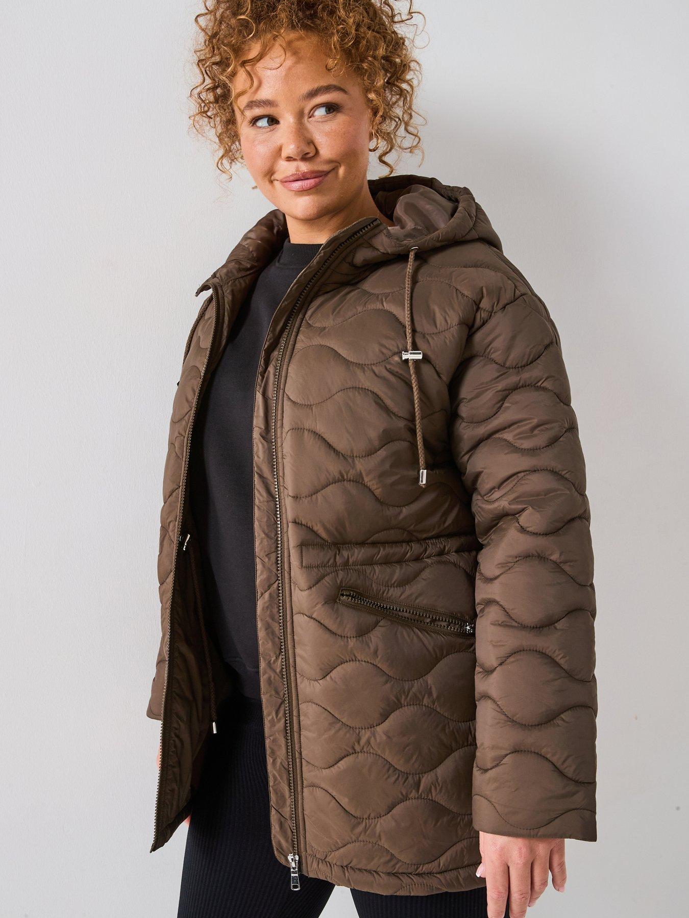 undefined Quilted Cinched Waist Coat