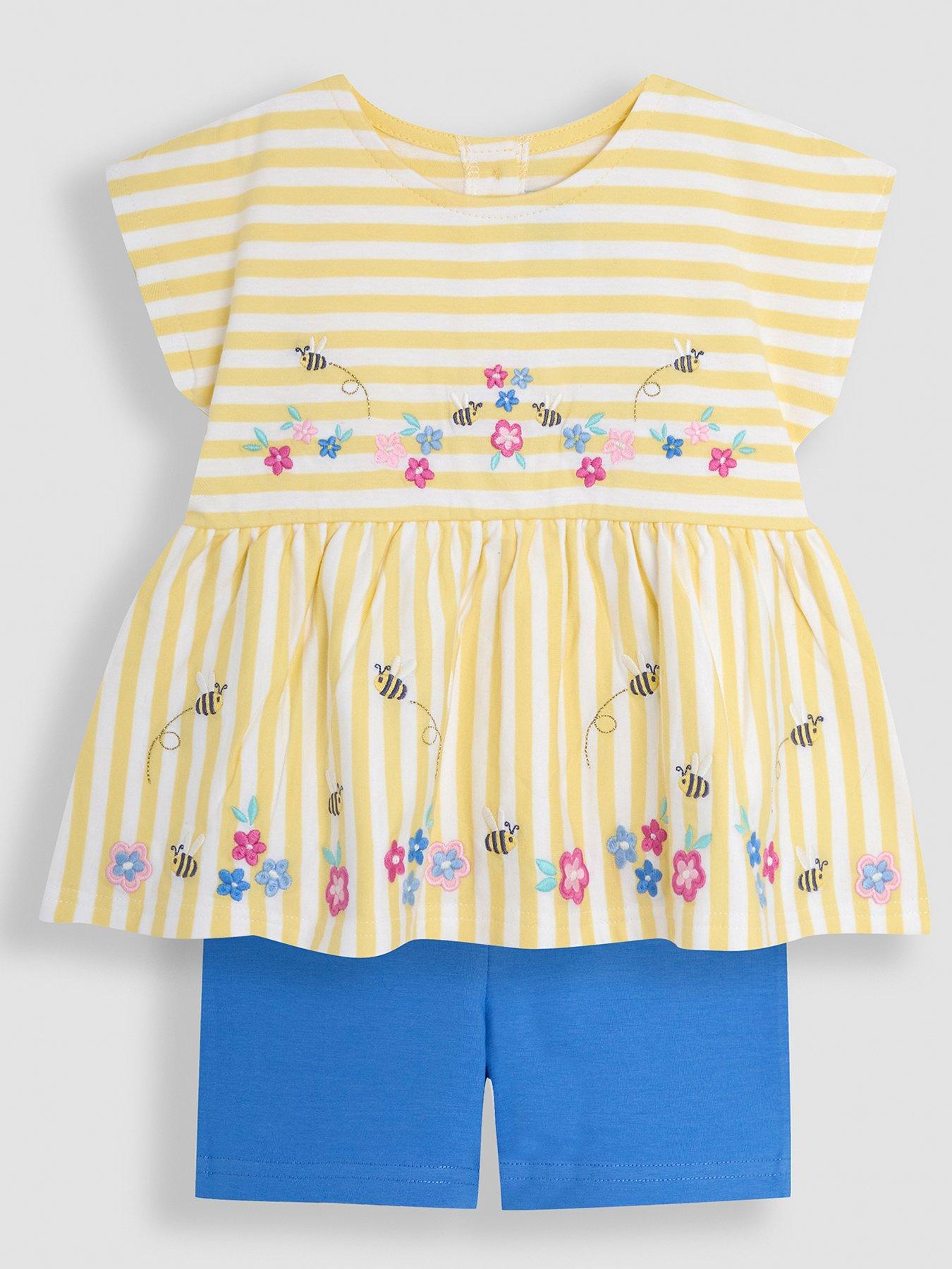 jojo-maman-bebe-girls-2-piece-duck-embroidered-t-shirt-shorts-set-yellow
