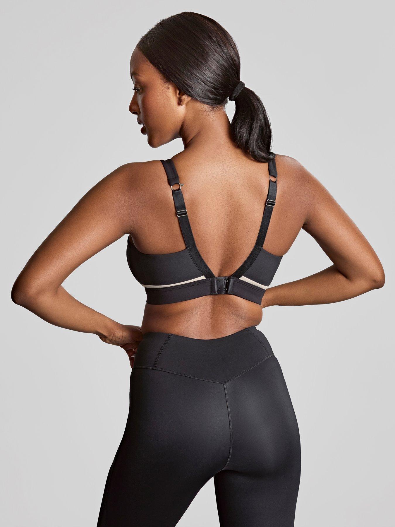  image of panache-freedom-black-chalk-non-wired-non-padded-sports-bra-blackchalk