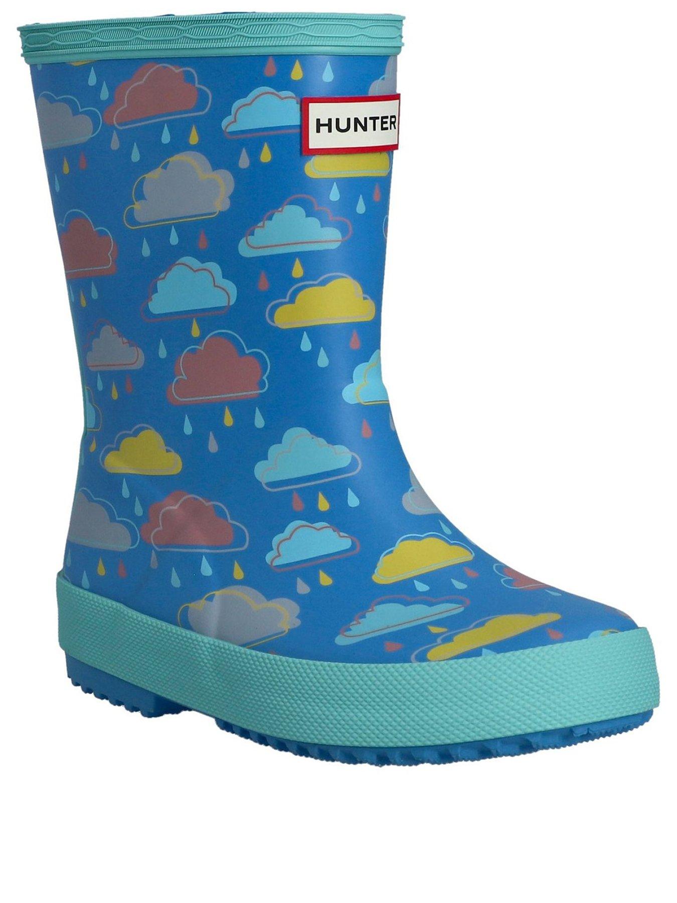 Image 2 of 2 of Hunter Kids First Rain Cloud Print Boot
