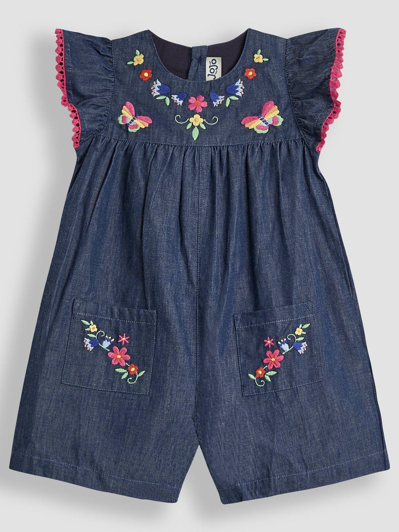 jojo-maman-bebe-girls-floral-embroidered-frill-sleeve-playsuit-navy