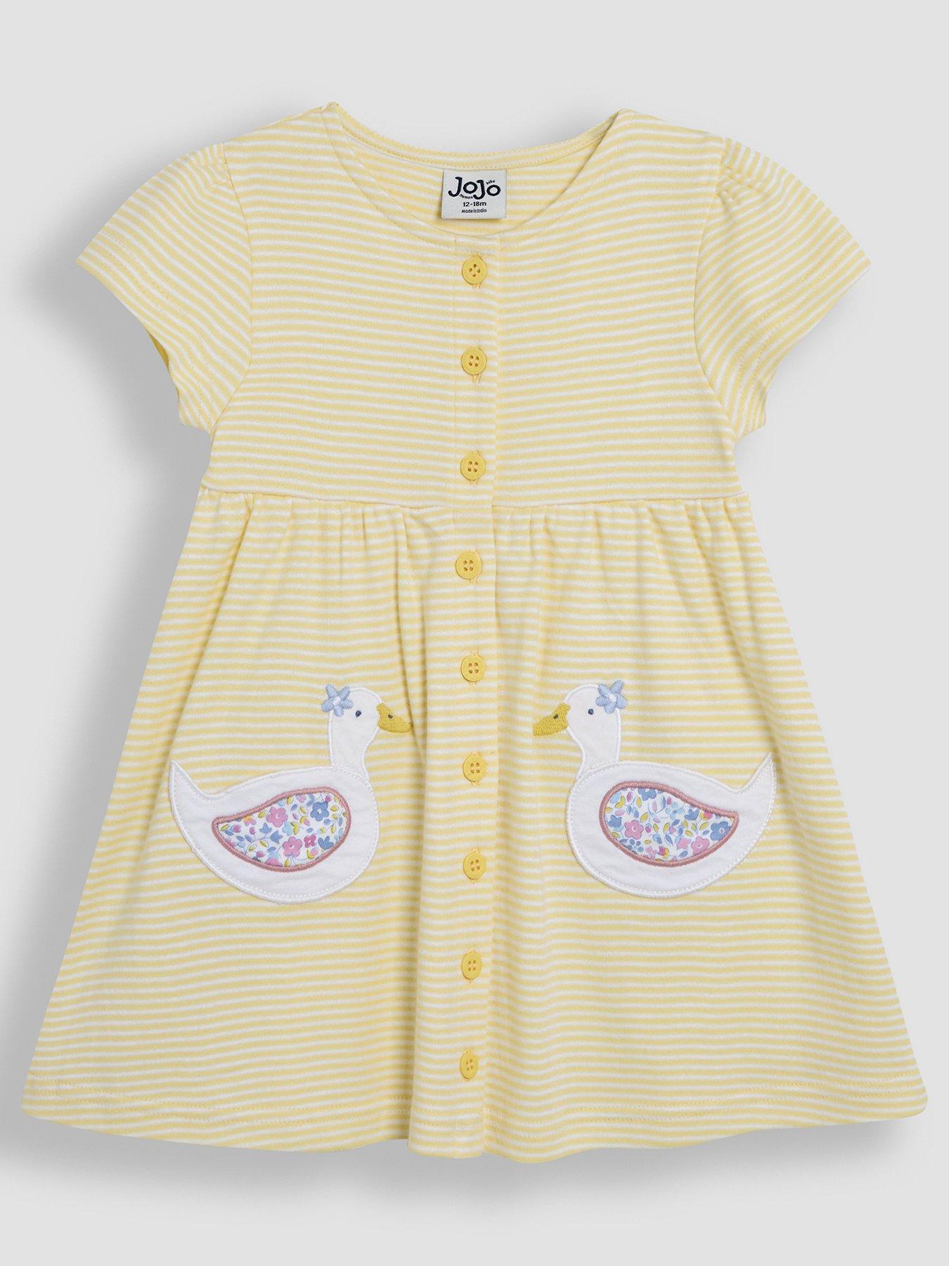 jojo-maman-bebe-girls-duck-applique-pockets-button-through-dress-yellow