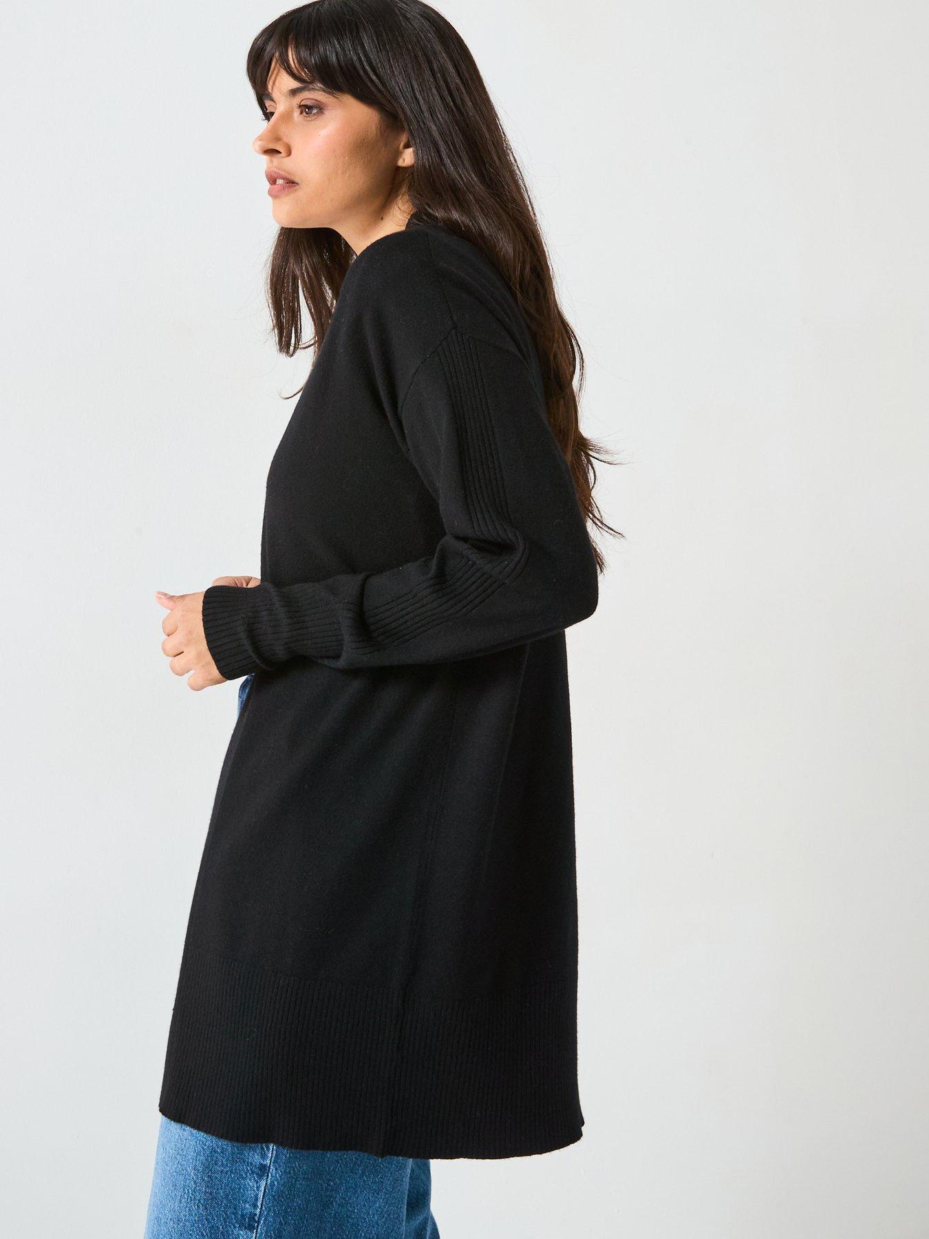 Image 5 of 5 of V by Very Classic Comfort Edge To Edge Cardigan - Black