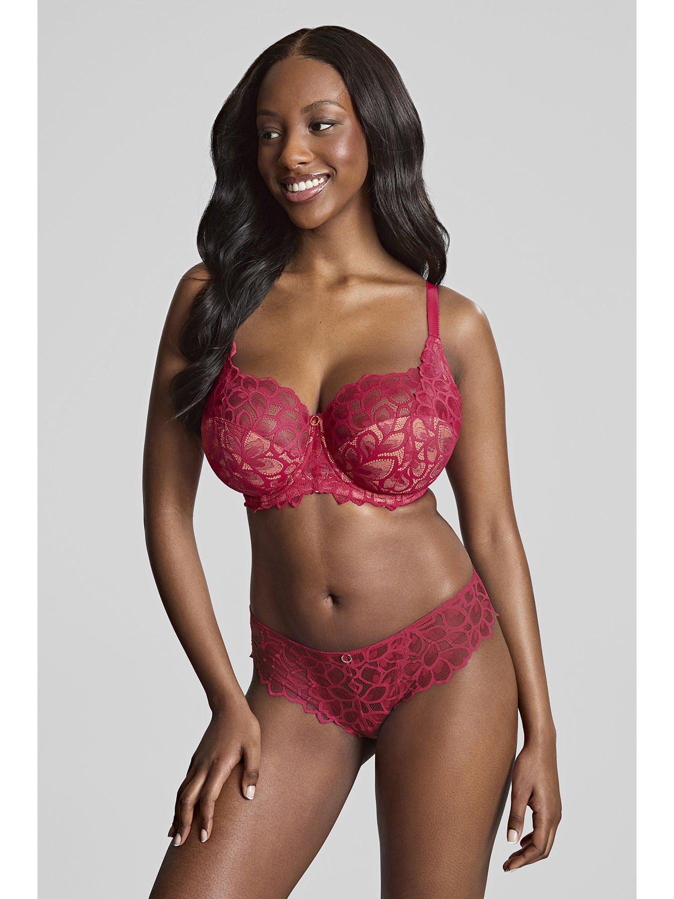 Panache Allure Raspberry Red Wired Full Cup Bra - Raspberry