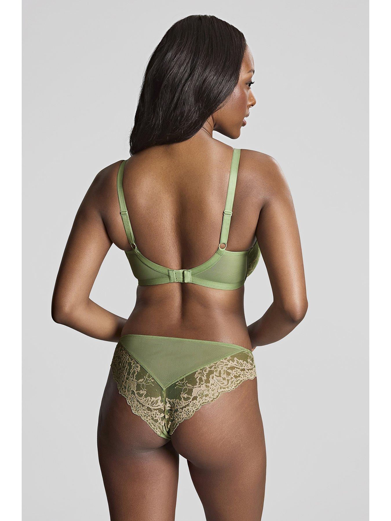  image of panache-ana-sage-high-apex-wired-plunge-bra-sagesand