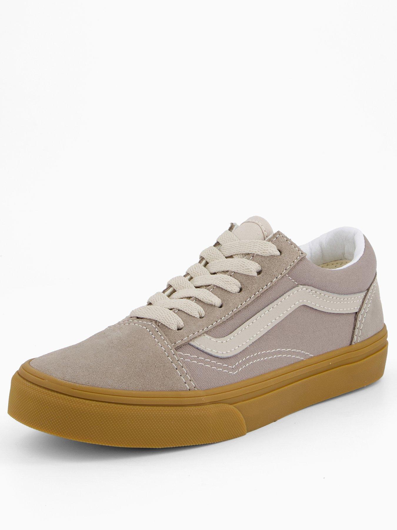 stillFront image of vans-junior-old-skool-trainers-beige