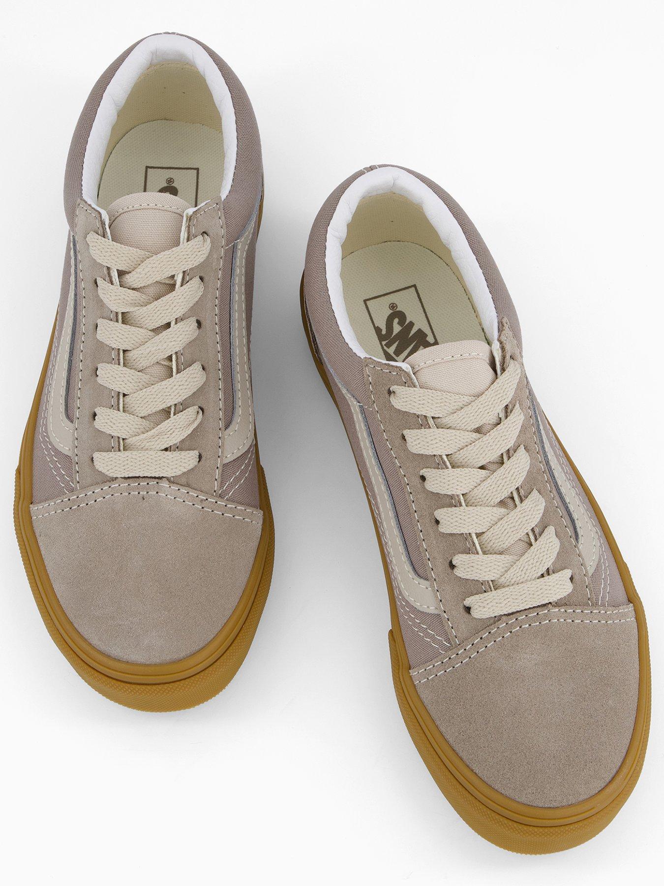  image of vans-junior-old-skool-trainers-beige