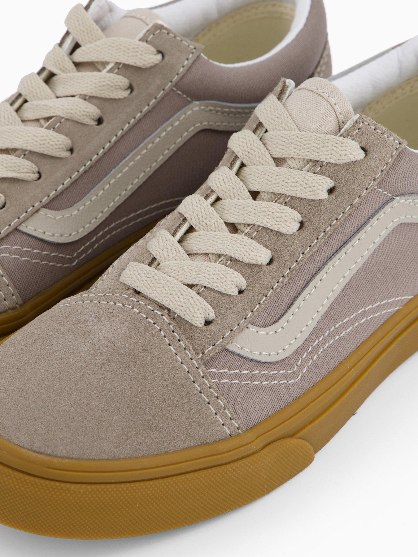 image of vans-junior-old-skool-trainers-beige