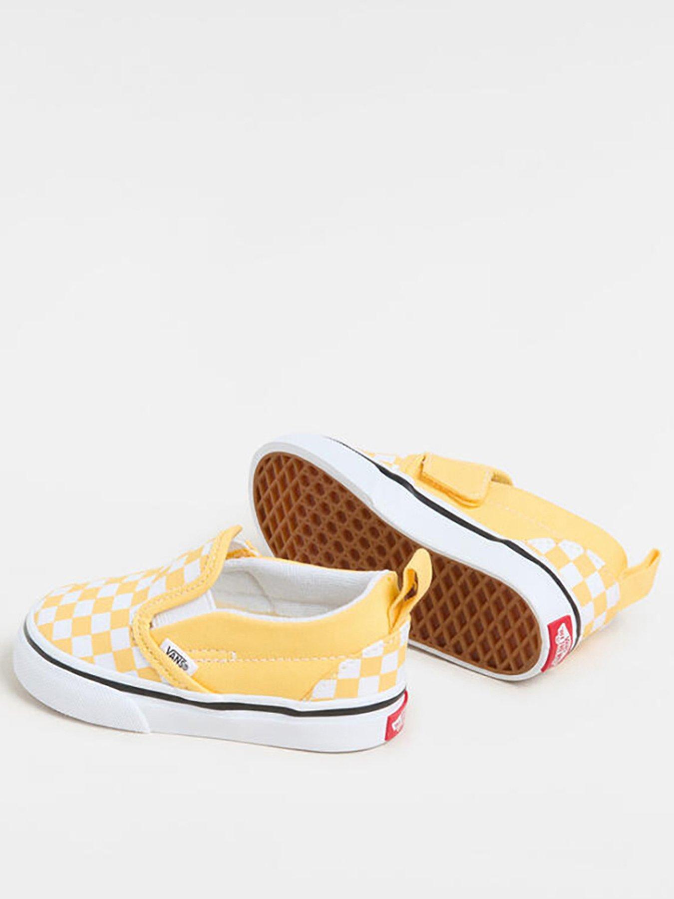 Vans Toddler Slip-On V Trainers Yellow Littlewoods
