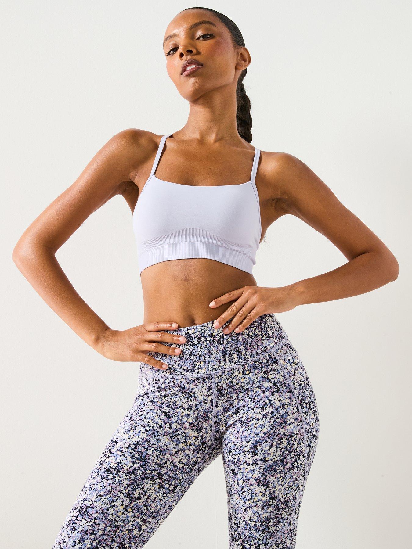 undefined Womens Training Spirit Restored Seamless Yoga Bra - Purple