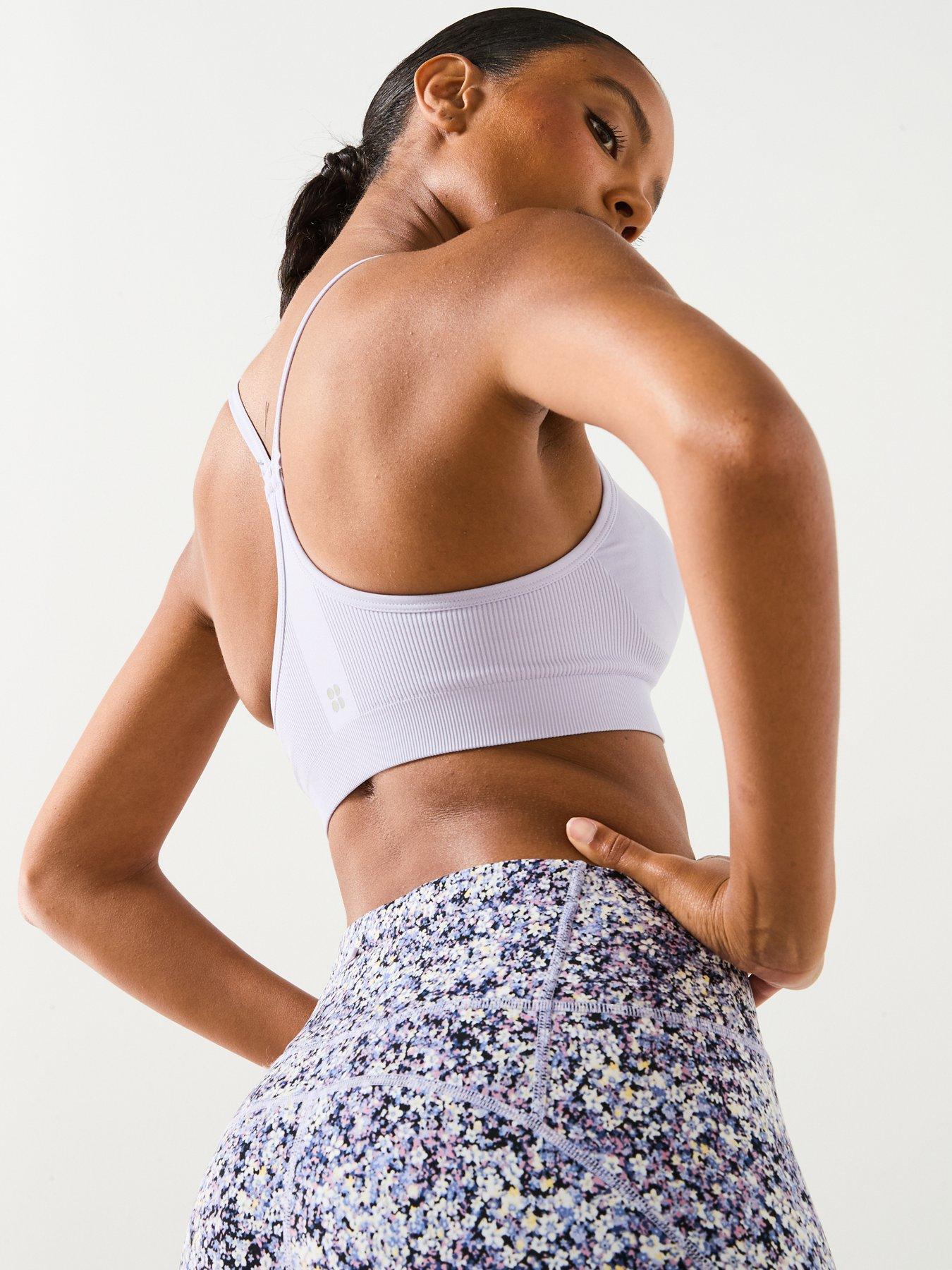  image of sweaty-betty-womens-training-spirit-restored-seamless-yoga-bra-purple