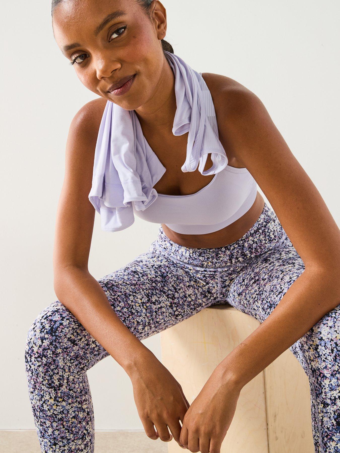  image of sweaty-betty-womens-training-spirit-restored-seamless-yoga-bra-purple
